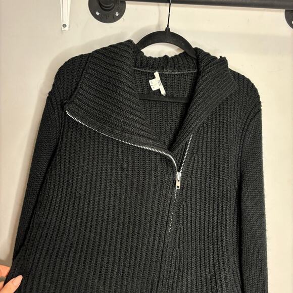 Helmut Lang Asymmetric Zip Wool Sweater - Picture 3 of 9